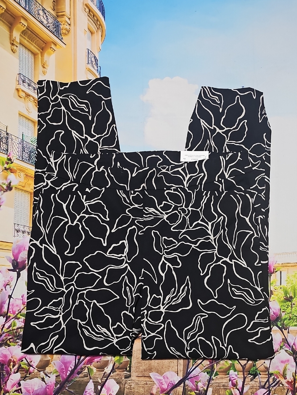 Chico's Modern Flora Ankle High Waist Brigitte Pants Size 14T Tall New